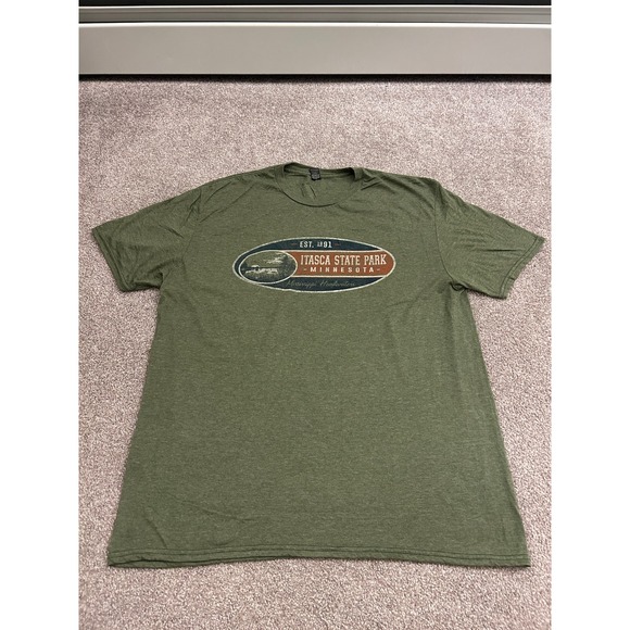 Anvil Other - Anvil Itasca State Park T-Shirt Mens XL Green Excellent Minnesota Graphic Tee